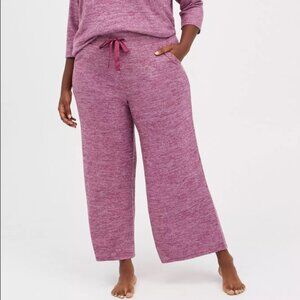 Torrid Wide Leg Burgundy Super Soft Sleep Pants Size 4X